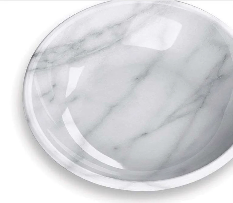 Bowl Saucer Cattitude Carrara Marble - Image 4