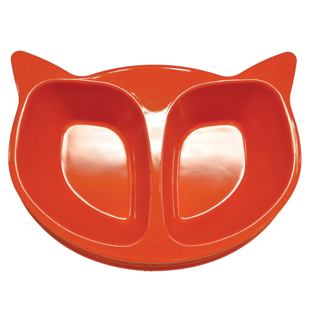 Bowl Scream Cat Face Double Bowl - Blue - Image 3