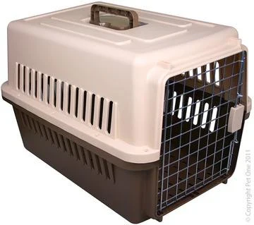 Carrier Pet One Lge 58x36x35 - Brown/cream - Image 2