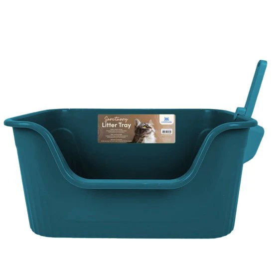 Cattitude Cat Litter Tray Sanctuary - Eucalyptus Med - Image 2