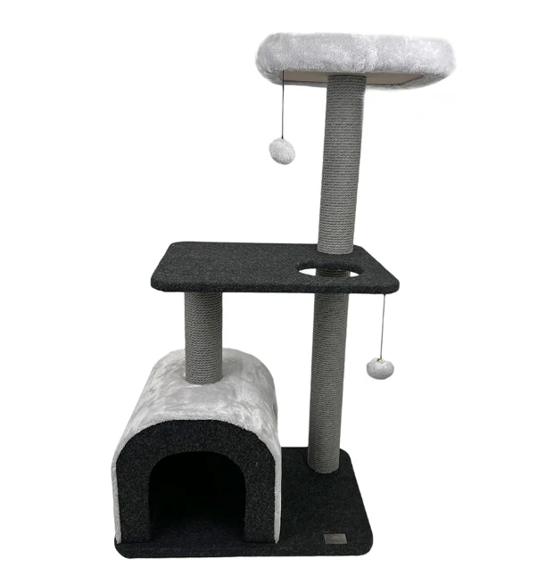 Cattitude Cat Scratch Playground Royalty Grey