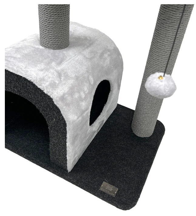 Cattitude Cat Scratch Playground Royalty Grey - Image 3
