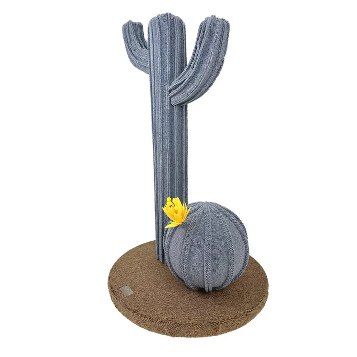 Cattitude Scratch Post Blue Torch Cactus - Image 3