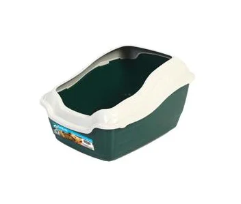 Furkidz Cat Pan Rim Set with High Back & Sides Dark Blue - Image 2