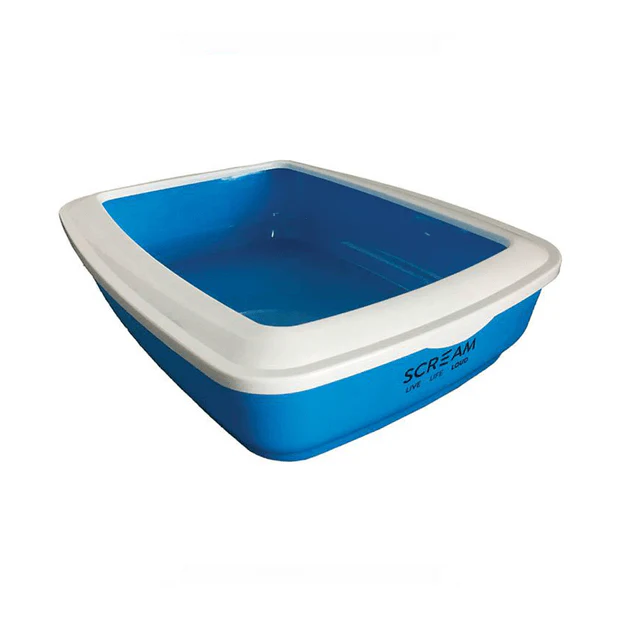 Litter Tray Scream Rectangle - Loud Blue - Image 2