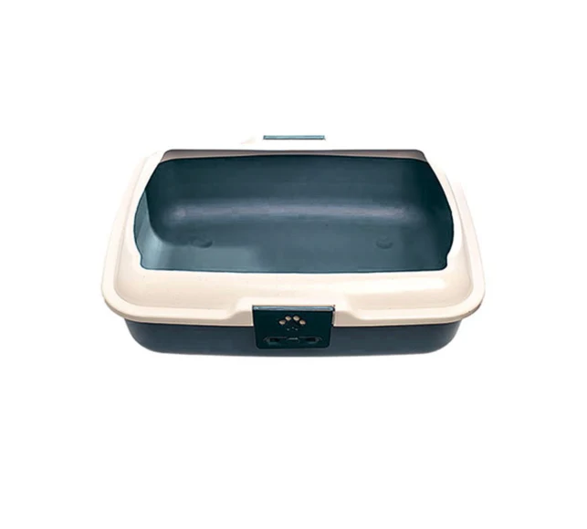 PooWee Litter Tray With Rim - Blue