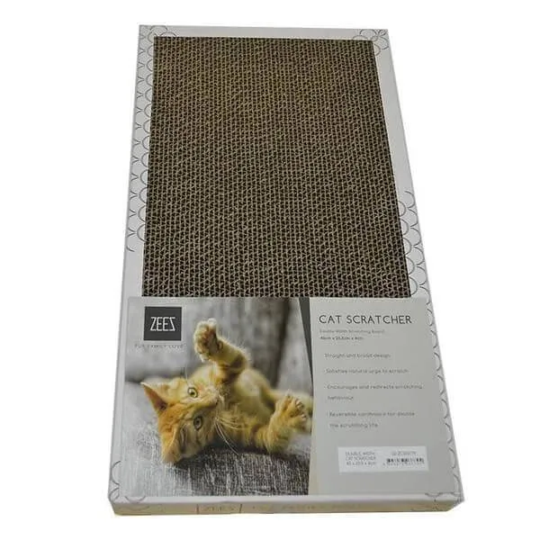 Zeez Double Width Scratcher White 45x23.5x7cm